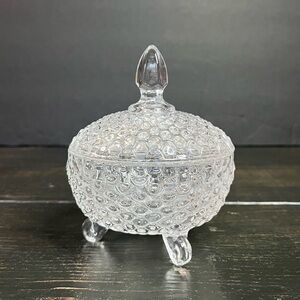 VTG Studio Crystal Small Footed Candy Trinket Bowl 4.75”